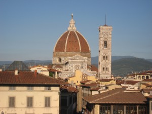 First stop: Florence! This picture of the architectural phenomenon, the Duomo, was taken from our hotel window.  